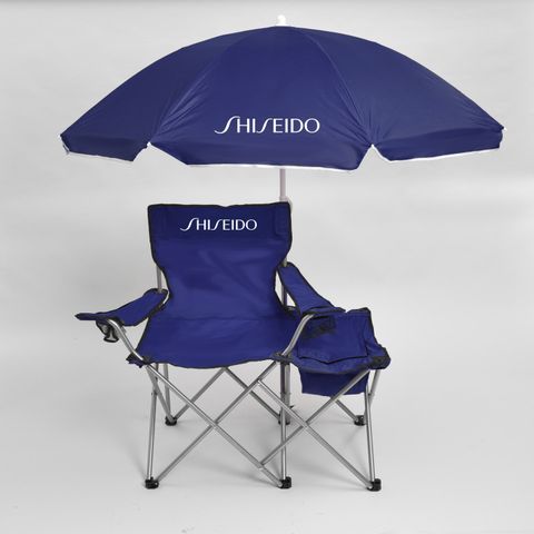 The Party Chair With Umbrella and Side Storage Compartment - 33" L x 7.5" W x 7.5" H